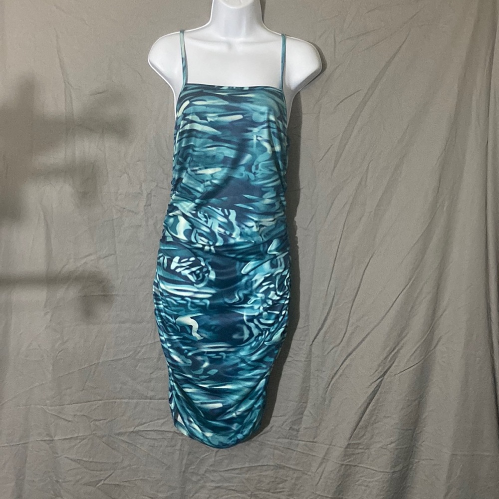 Shein Blue body con dress.